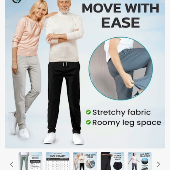 🫟3/$20🫟 Items For $20🖤👖Unisex XL, Regular Full Length Black Glidepants👖🖤 - Picture 12 of 15